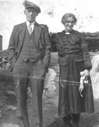269: Michael Lambe and Ellen (Norman) Carroll. (1940) [courtesy of Jenny (Norman) Collier]  - Michael son of James Lambe &amp;amp; Anastasia Whiffin; Ellen daughter of Michael Norman &amp;amp; Mary Ellen Mulrooney